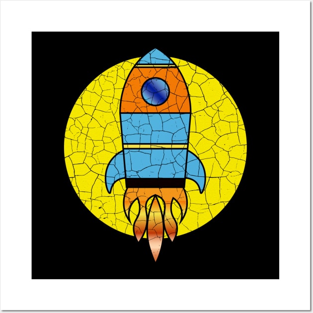 Rocket Ship Wall Art by Wearable Designs